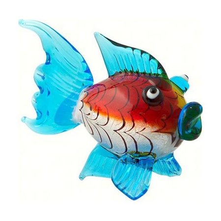 LS ARTS INC LS Arts MA-069 Milano Art Glass Animals-Blowfish LG MA-069